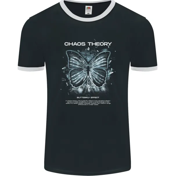 Butterfly Effect Chaos Theory Science Mens Ringer T-Shirt Mens Womens Tees Top FotL_viptrois.com