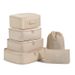 Travel Storage Bag Fashion Twill Suitcase Clothes Storage Bag Travel Underwear Storage Bag_viptrois.com