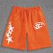 New 2026 Unisex Street Style Hip Hop Loose Fit Sports Shorts Star Print Casual Men's Clothing Bottoms_viptrois.com