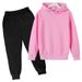 Kids' Fleece Hoodie Set - Soft Cotton Pullover With Cartoon Print, Unisex Casual Warm Outerwear For Boys & Girls (100-160cm)_viptrois.com
