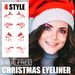 Christmas Eyeliner eyeliner Personalized creative makeup sticker Fashion party decoration eye sticker_viptrois.com