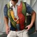 New Breathable Polo Shirt Men's Top Short Sleeve Summer Shirt 3D Printing Contrast Color T-Shirt Top_viptrois.com