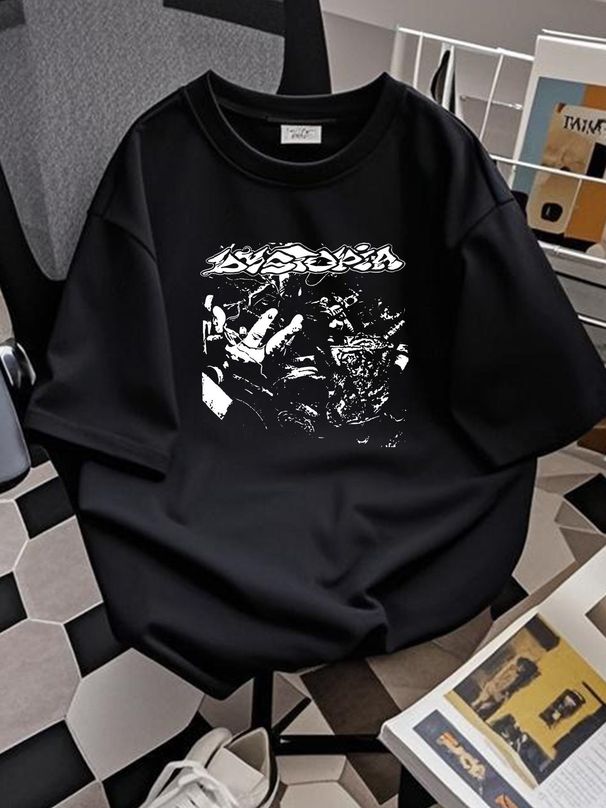 Dystopia Merch, Retro Dytopia Shirt, Gift For Hardcore Rock Fan SP5823 Unisex Streetwear Casual Stretched Designer Clothes Graphic Versatile_viptrois.com