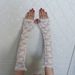 Sunshade Sleeves Summer Long Arm Covers Fingerless Elegant Lace Trim Open Finger Gloves Thin Women Driving Breathable_viptrois.com