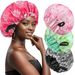 2024 New Double Sided Satin Sleeping Cap Women's Fashion Button Adjustable Mesh Hair Care Cap Shower Cap Batch_viptrois.com