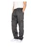 Men's Clothing Sweatpants Sports Casual Plus Velvet Trousers Multi Pocket Drawstring Workwear Sweatpants Leather Standard Trousers_viptrois.com