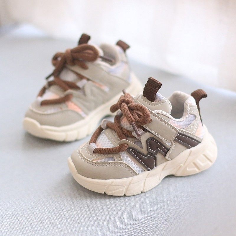 Boys' spring autumn seasons, mesh breathable casual sports children's girls' trendy and cool dad shoes, soft soles_viptrois.com
