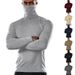 New Solid Color Modal T-shirt High Neck Long Sleeve Autumn/Winter Bottom Shirt Men's Knitted Pullover_viptrois.com