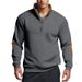 Men's Clothing Hot Selling Autumn New Men's Casual Pullover Zipper Sweatshirt Henry Collar American Jacket Men_viptrois.com