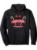 Men's Candy Canes Hooded Sweatshirt - Soft Winter Pullover Hoodie With Candy Cane Lettering & Peppermint Design_viptrois.com