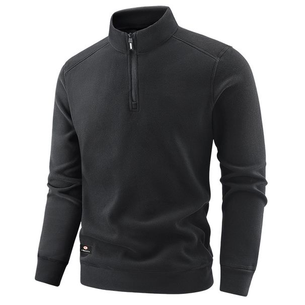 Outdoor Sports Quick-drying Men's Long-sleeved T-shirt Men's Medium And Thick Semi-zipper Sweater Quick-drying Bottoming Shirt Autumn_viptrois.com