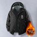Men's Jacket Jacket Tooling Casual Outdoor Hooded Fleece Jacket Men's Jacket_viptrois.com