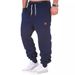 Men's Winter Training Joggers - Fleece-Lined Athletic Pants With Elastic Cuffs For Gym & Casual Wear_viptrois.com