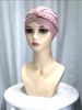 Women's Hijab side braided headdress hat headscarf pure color versatile soft and comfortable_viptrois.com