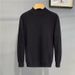 Men's Clothing Autumn and winter new style men's half turtleneck sweater slim fit long sleeve pullover mid neck solid color sweater bottoming shirt_viptrois.com