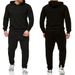 trend Cross-Border European American Spring And Autumn New Men's Sports Two-Piece Trendy Pullover Hooded Sweatshirt Set_viptrois.com