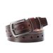 Men's Pin Buckle Belt Flat Full Punching No Need To Punch PU Surface Microfiber Bottom Alloy Buckle Leather Belt_viptrois.com