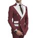 Men's Clothing Two Piece Suit Wedding Groom Best Man Suit Men's Business Suit_viptrois.com