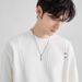 Men's Clothing Fashion Loose Casual Round Neck T Shirt Niche Design Knitted Texture Striped Short Sleeved Top T-Shirt_viptrois.com