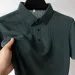 Summer Business Fashion T-shirt Men's Brand Clothing Men's Running Hollow Short Sleeve Polo T-shirt Ice Silk Breathable_viptrois.com