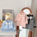 Mother & Kids Children's Sweater Skirt Bow Two Piece Set Long Sleeved Cardigan Fashionable Sweater Skirt_viptrois.com