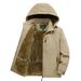 Men's All-Weather Parka Jacket - Windproof Fleece-Lined Hooded Coat With Water-Resistant Shell (Extended Sizes M-5XL)_viptrois.com