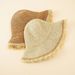 Summer New Style Straw Hat For Women Small Fresh Braided Fisherman Hat Fur Brim Sun Hat Sun Protection Hat Korean Style Trend_viptrois.com