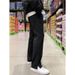 Men's Casual Trousers Korean Style Trendy Loose Fit Straight Leg Pants With Unique Split Slits Design For Young People_viptrois.com