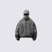 Men's Streetwear Hooded Zip-Up Sweatshirt Winter Fashion Hip Hop Oversized Pullover With Ribbed Hem_viptrois.com