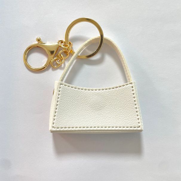 Bag Charms Creative New Leather Lipstick Keychain Pendant With Easy To Carry Keychain Storage Bag With Snap On Closure To Prevent Loss_viptrois.com