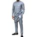 Men's Clothing Men's New Wedding Suit 2 Piece Men's Pants Suit Solid Color Round Neck Long Sleeve Festive Ethnic Style_viptrois.com