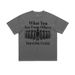 Men's Clothing Portrait Letter Print Pure Cotton Loose Short Sleeved T Shirt Street_viptrois.com
