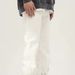 Men's Clothing High street design buttoned flared denim trousers spring niche hip hop straight slim men's trousers_viptrois.com