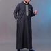 Men's Clothing New Men's Loose Hooded Robe Luxury Men's Embroidered Long Sleeve Muslim Clothing_viptrois.com