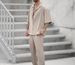 Men's Fashion Shirts And Casual Pants Two-piece Set Hot-selling Men's Clothing New Fit Trendy Solid Color Men's Fashion Suit_viptrois.com