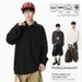 Men's Retro Polo Sweatshirt – Embroidered Collar Loose Fit Pullover For Streetwear & Campus (Black/Charcoal/Beige, S-3XL)_viptrois.com
