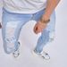 Men's Slim Fit Ripped Jeans – Stretch Skinny Denim Pants With Distressed Details For Casual & Streetwear (XS-2XL, Mid-Rise, 85% Cotton)_viptrois.com