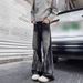 Men's Clothing High Street Style Wide Leg Jeans Hip Hop Loose Straight Leg Flared Pants Tie Dye Gradient Youth Casual Trousers_viptrois.com