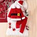 Children's Christmas autumn and winter thick long sleeve trousers Santa Claus dress up three piece children's clothing ins_viptrois.com