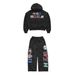 Printed Sweatshirt And Sweatpants Set For Men Long Sleeved Pullover Hoodie Retro Jacket Street Style Trendy Y2K_viptrois.com