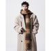 Heavy Woolen Coat Men's Spring, Autumn And Winter Korean Version Medium And Long Shoulder Padded Jacket Vibe College Style Versatile Trench Coat Tide_viptrois.com