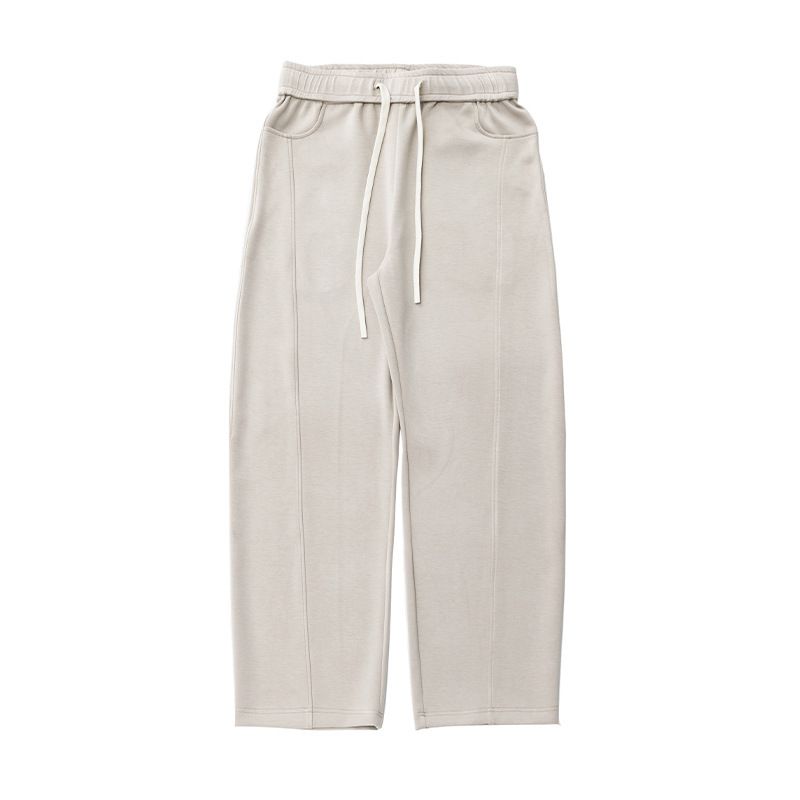 Men's Clothing Extured Casual Pants For Men, New Spring And Summer Silhouette Scimitar Trousers, Drapey Loose American Sports Sweatpants_viptrois.com