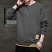 Men’s Layered Look Long Sleeve T-Shirt – Korean Streetwear Pullover, Autumn Essentials, Ribbed Hem Casual Top_viptrois.com