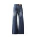 Men's Clothing Men's Clothing 2025 New High Street American Flared Jeans Men And Women Retro Washed Loose Wide Leg Trousers_viptrois.com