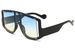Two Circles Personality Large Frame Rivet Color Sunglasses Punk Anti Ultraviolet Sunglasses_viptrois.com