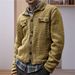 Autumn Winter 2025 Fashion Cardigan Kniting Outerwear Men's Lapel Pure Color Single-Breasted Long Sleeve Straight Type Thicken Sweater_viptrois.com