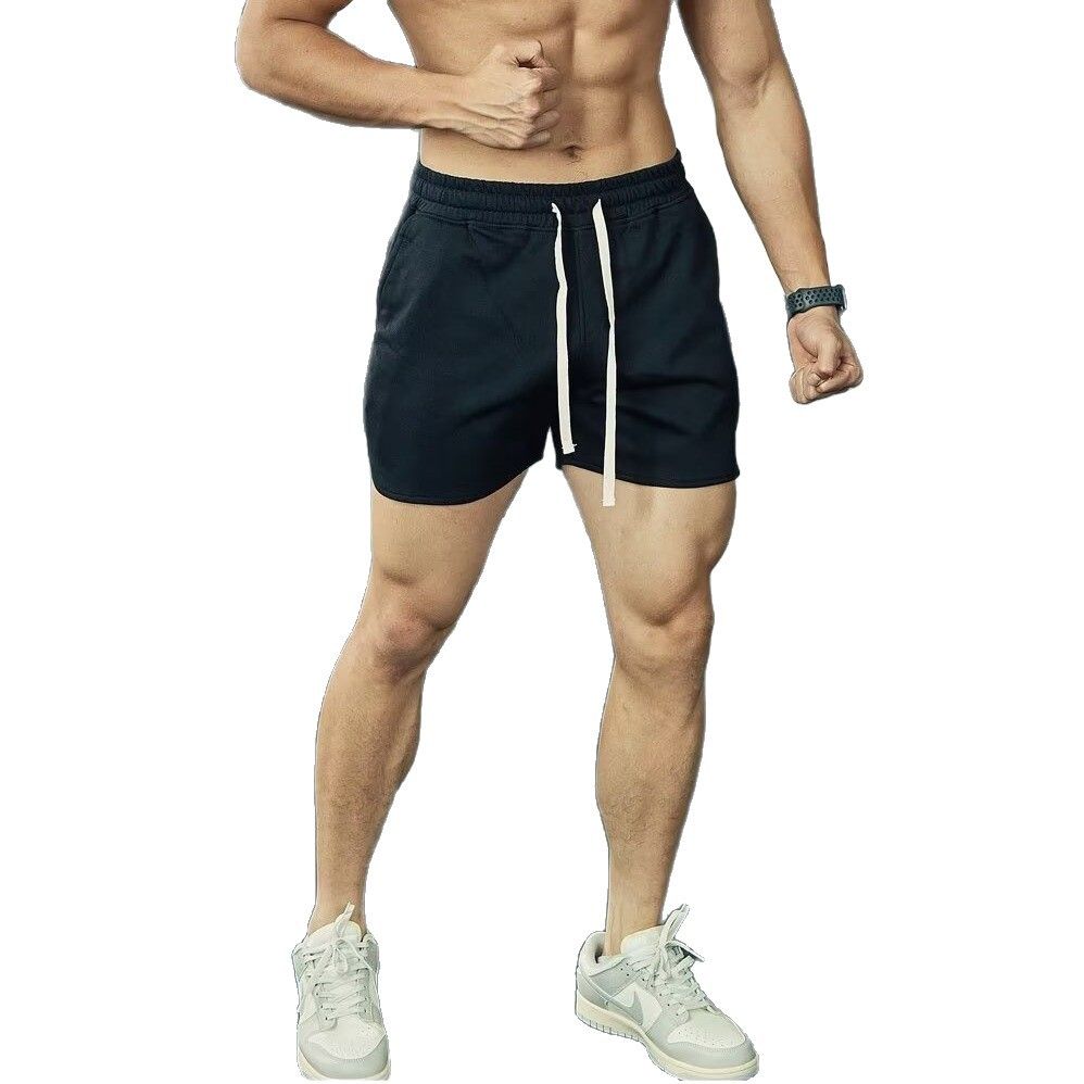 Unisex Vintage American Plaid Beach Casual Shorts Retro Versatile Trendy Drawstring Straight Leg Capri Pants_viptrois.com
