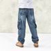 Men's Clothing Hot Style Autumn And Winter New Loose Plus Size Fat Guy Hip Hop Big Size Skateboard Pants_viptrois.com