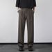 Casual Men's Straight Leg Loose Fitting Drape Suit Trousers New Mature Sophisticated Style Cropped Wide Leg Trousers_viptrois.com
