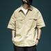 Summer Short-sleeve For Men, Brand, Loose Fit, Large Size, New Style Jacket, Trendy Workwear, Casual Versatile Shirt_viptrois.com